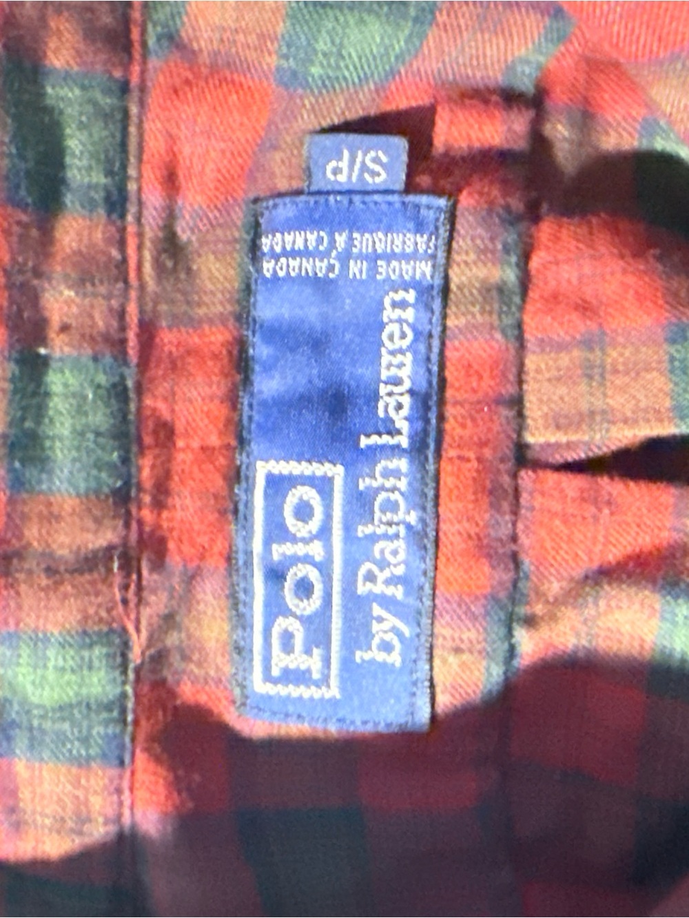 Polo by Ralph Lauren Red and Green Plaid Button-Down Shirt - Picture 4 of 5